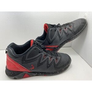 SHAQ Boys' Plaster Basketball Sneaker, Black / Red, Size 6